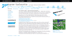 Desktop Screenshot of 2008.newtalents-cologne.de